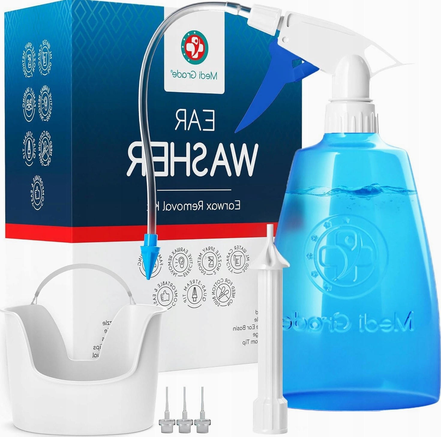 Skirtas 300 ml ausų valymo irrigator ausų vaško šalinimo higienai