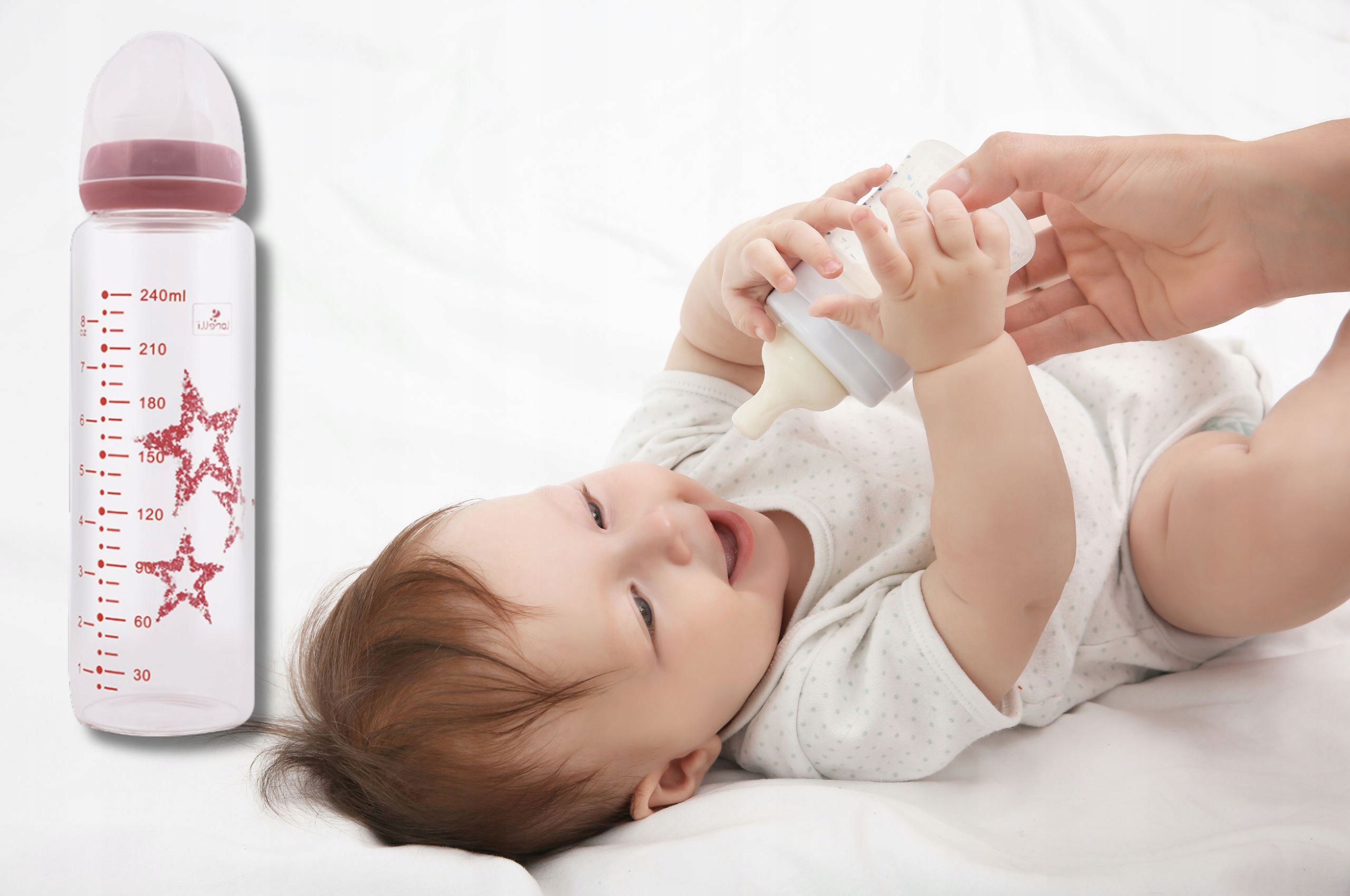 Lorelli stiklinis butelis 240 ml antikolikas