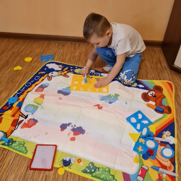 Kruzzel vandens piešimo mata XXL 100x80 cm