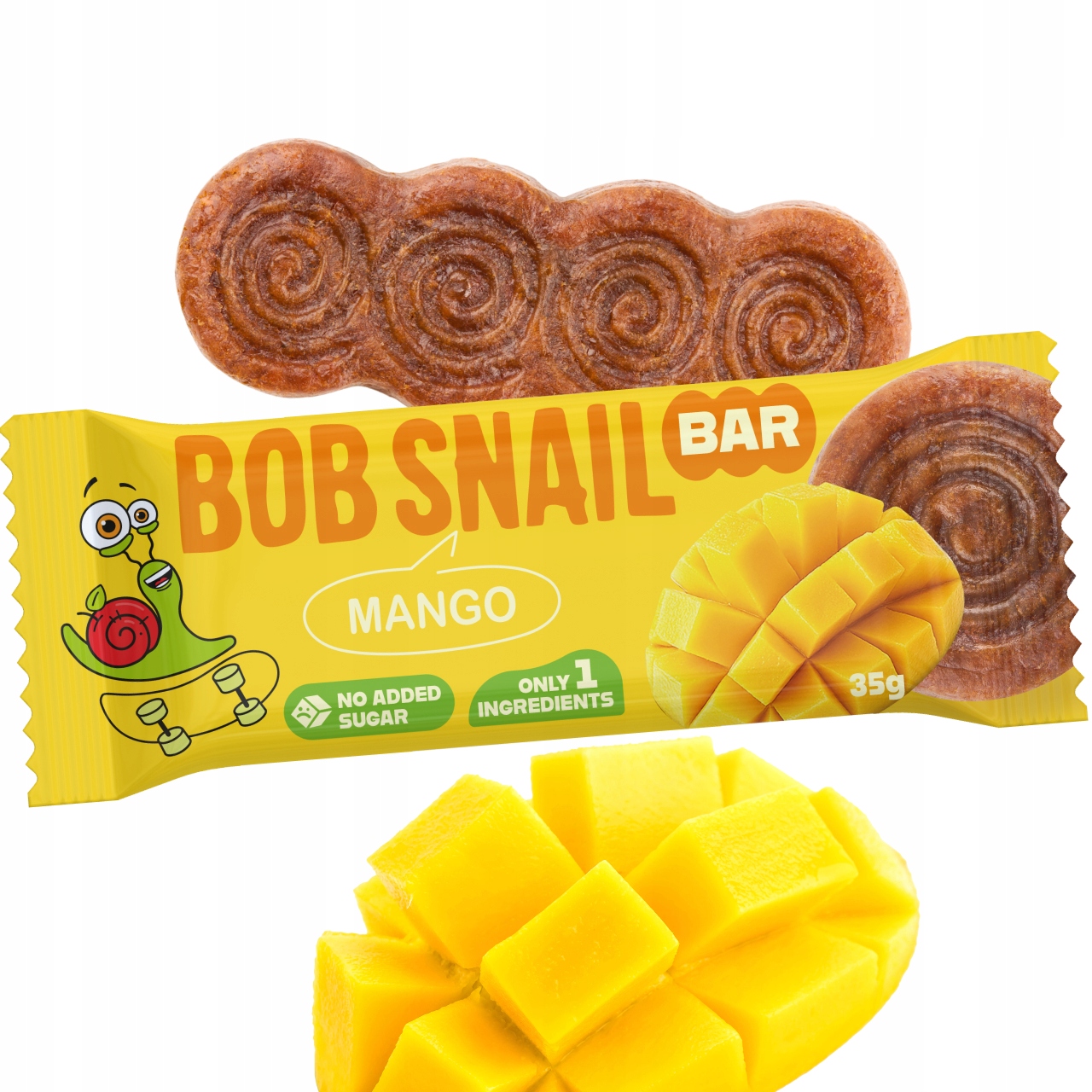 Bob Snail mango vaisių batonėlis 15x35g