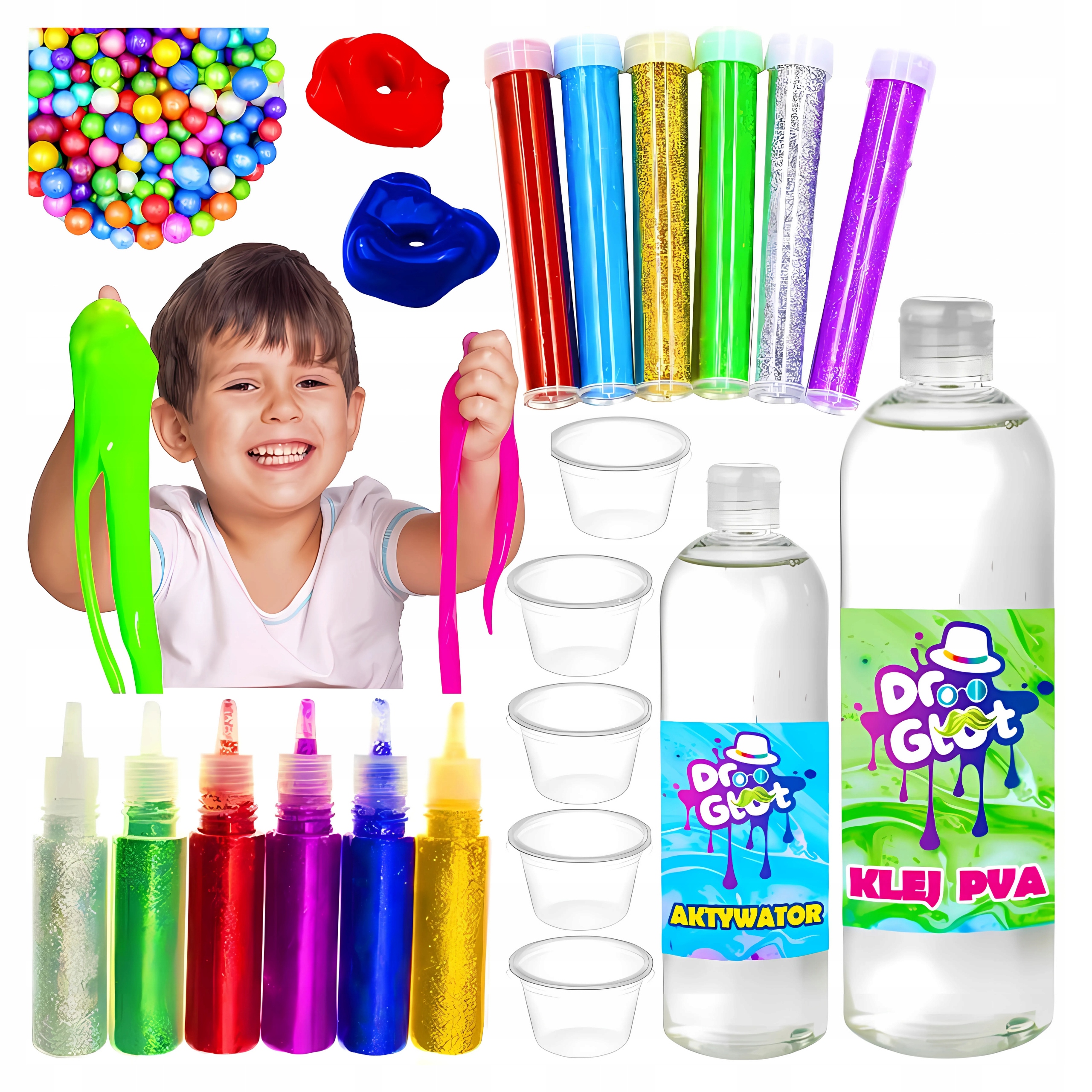WTM Slime zestaw do robienia glutów 7w1 XXL