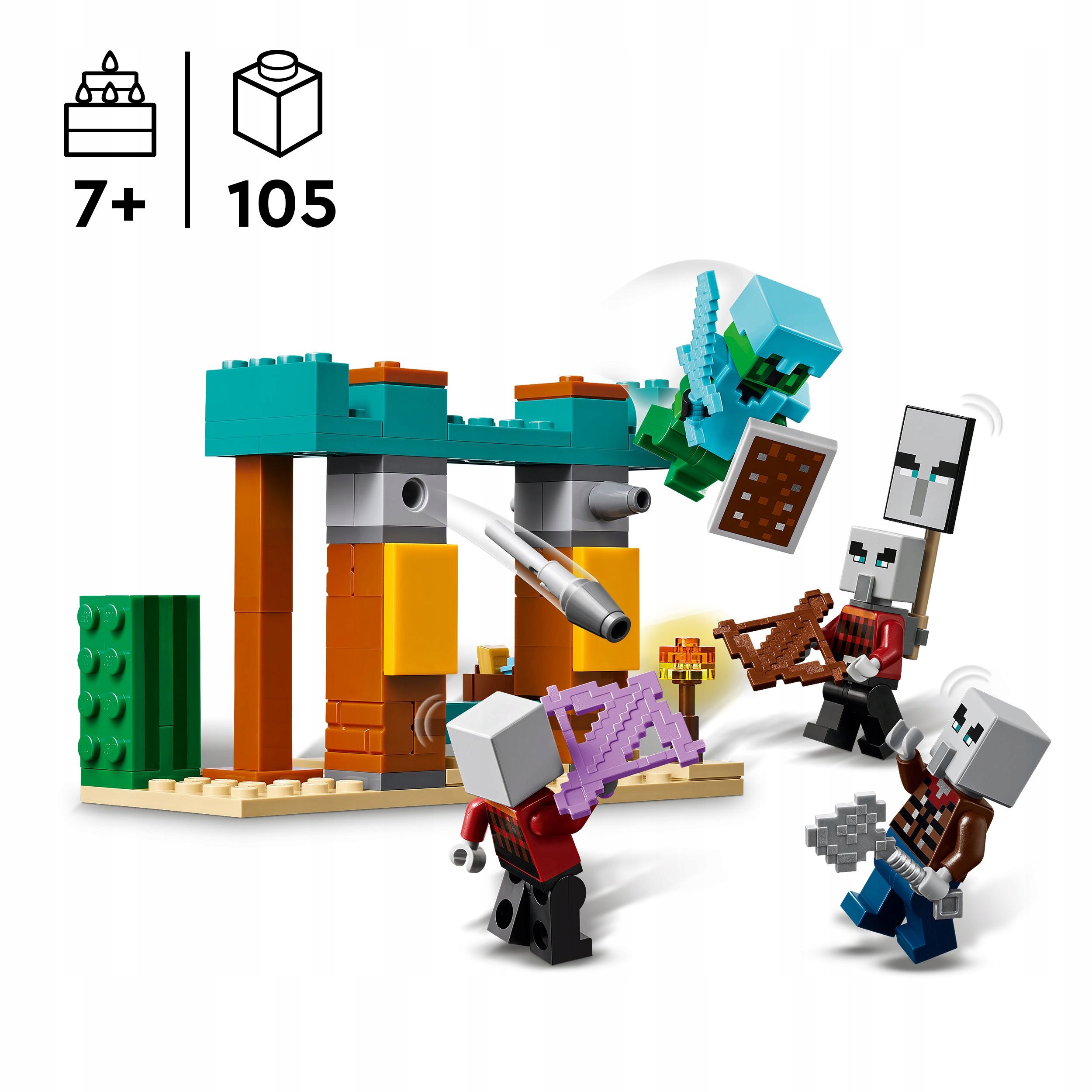 LEGO Minecraft Desert Illager Patrol 21267