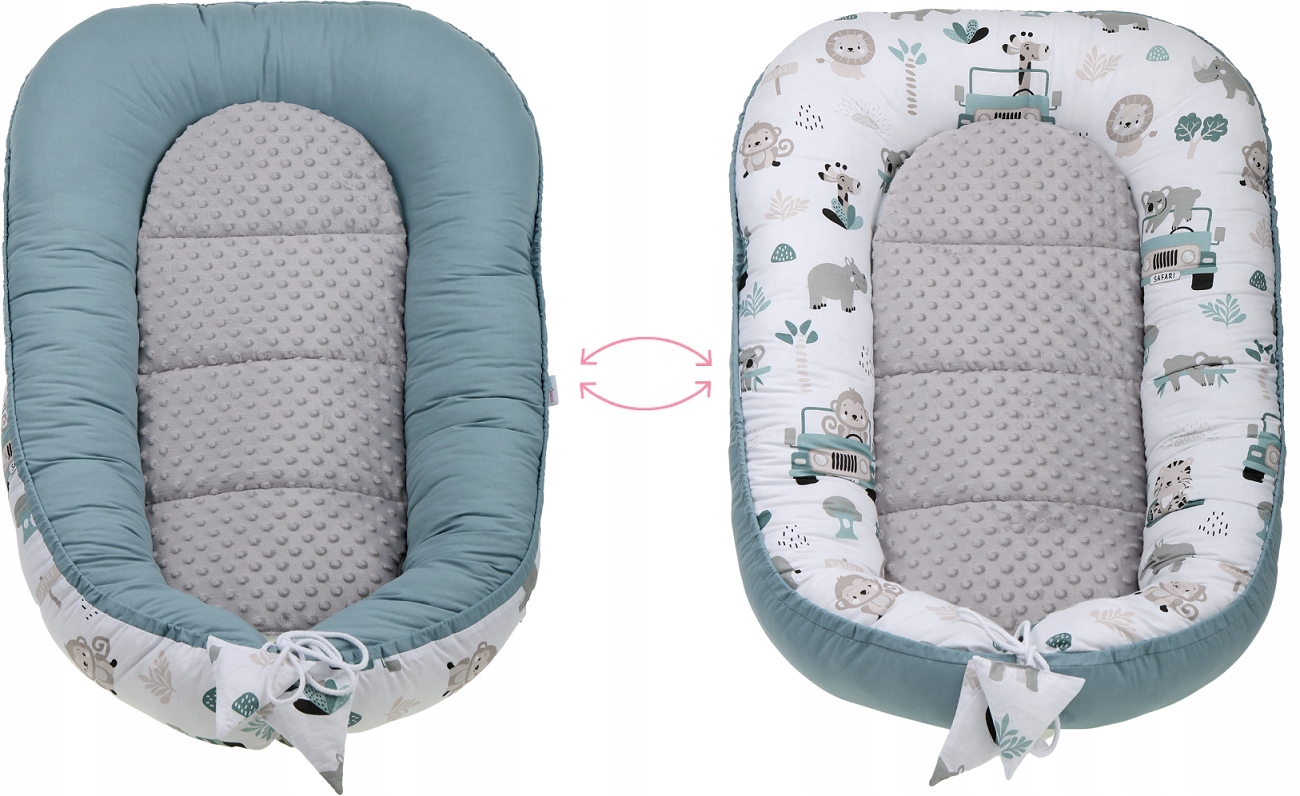 BABY COCOON NEST MINKY PIECE XXL BABYMAM RINKINYS, 7 ELEMENTAI.