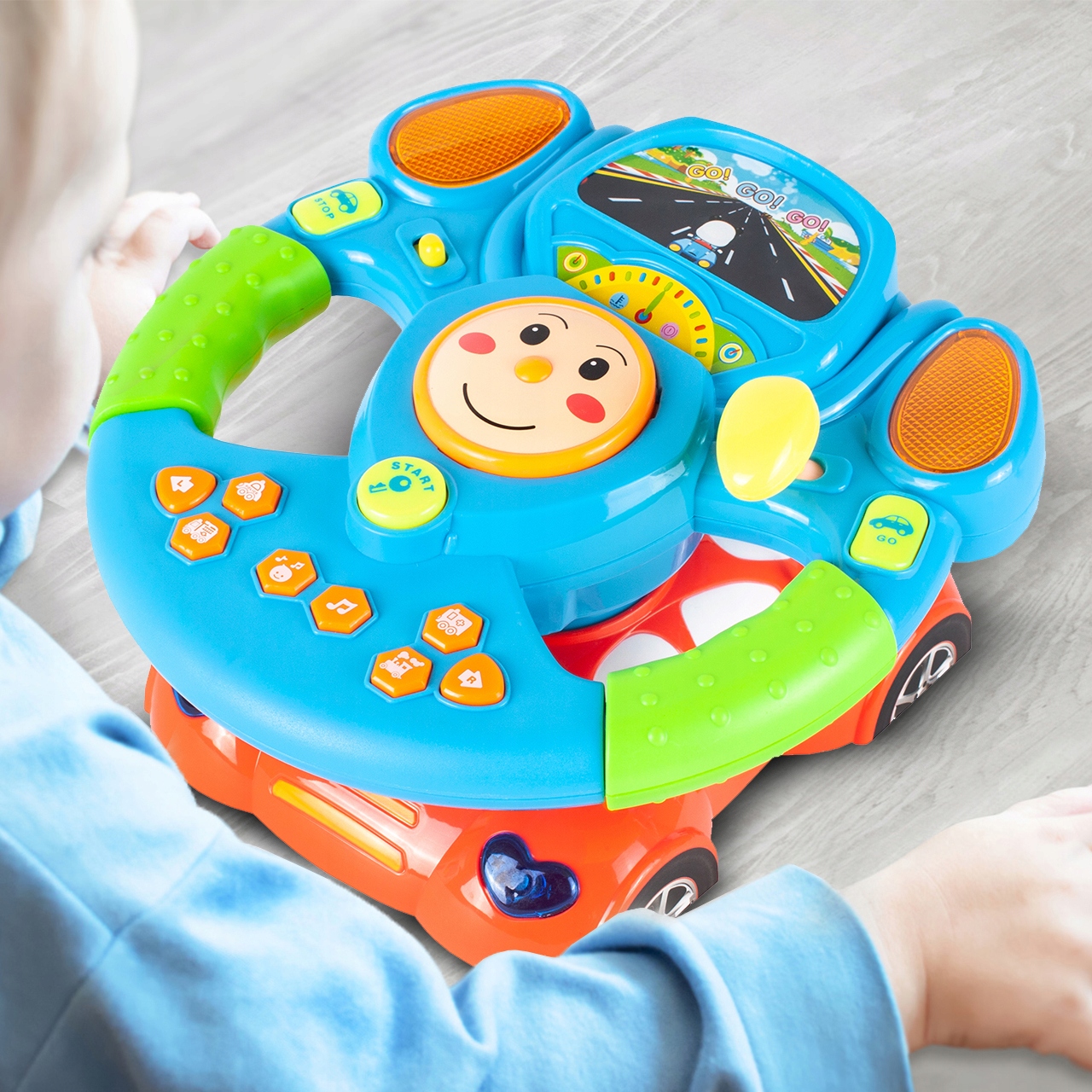 INTERAKTYVUS MOKYMASIS VAIRAS VAIKAMS AUTOMOBILIŲ ŠVIESOS GARSAS
