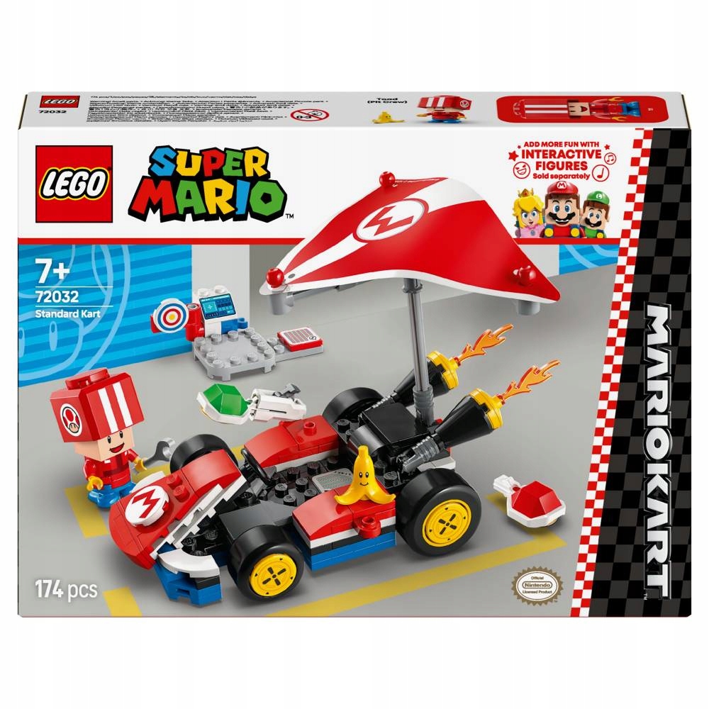 Lego Super Mario 72032 Mario Kart standartinis karts