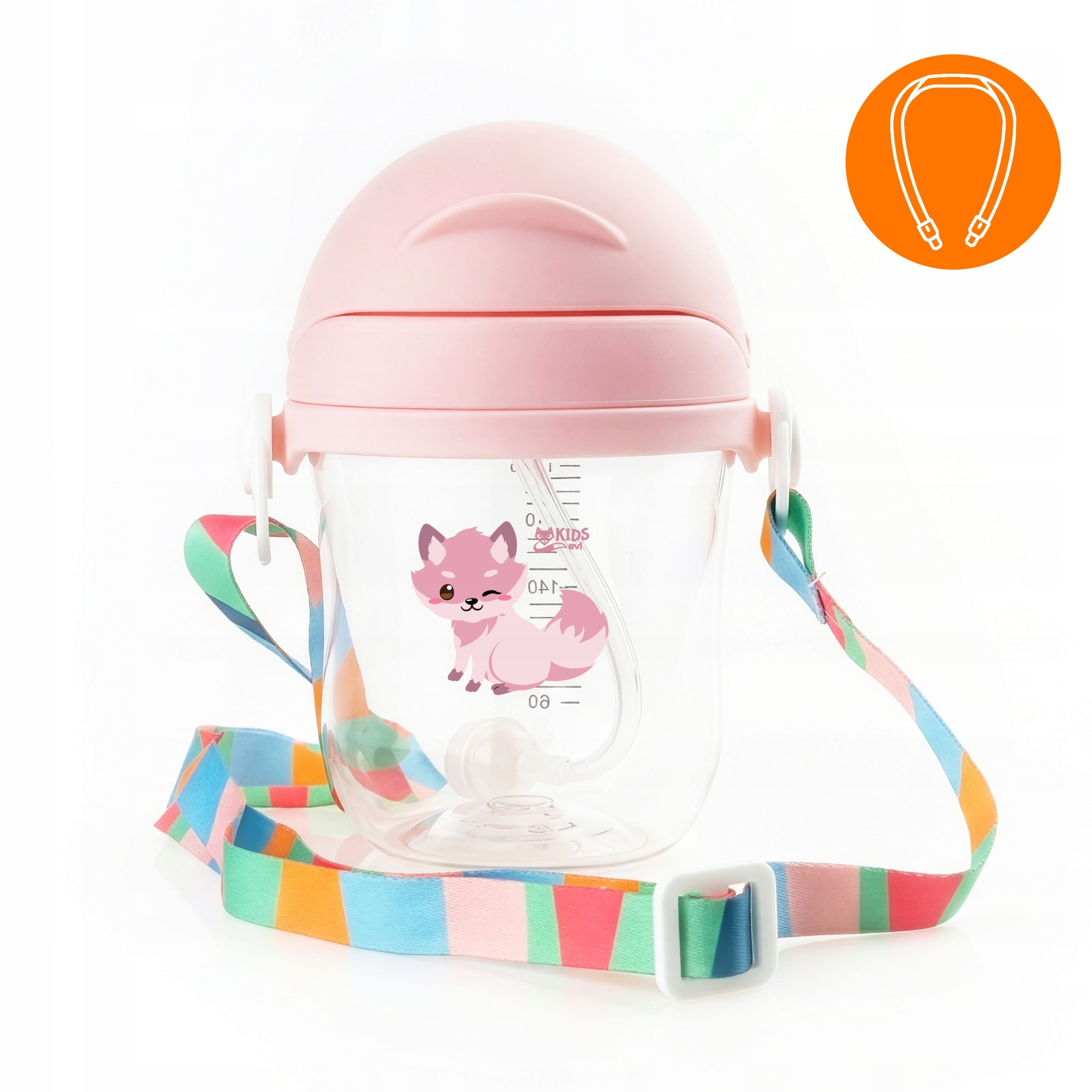 EVI nelystausi puodelis su žinduku, 220 ml, 6 mėn.+