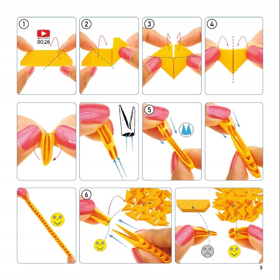 Alexander 3D origami rinkinys, 5 vaisiai, 363 detalės