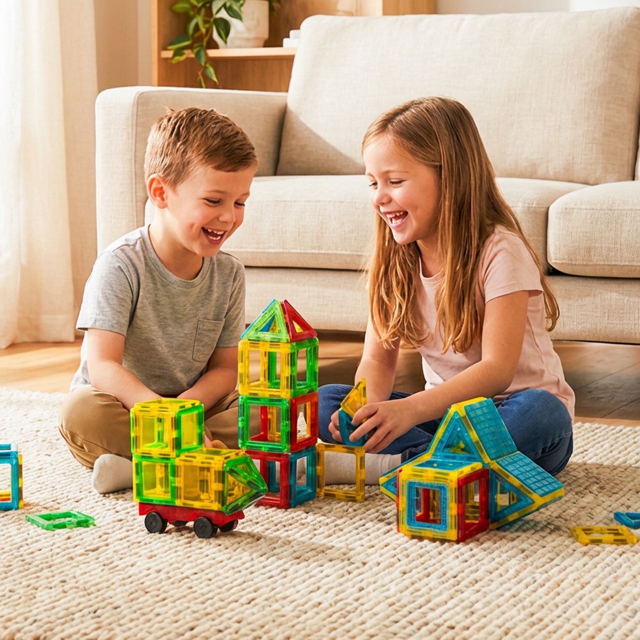 MAGNETINĖS KONSTRUKCIJOS UGDOMINIAI KLUOKAI 3D DIDELI DĖLĖ 70 ELEMENTŲ