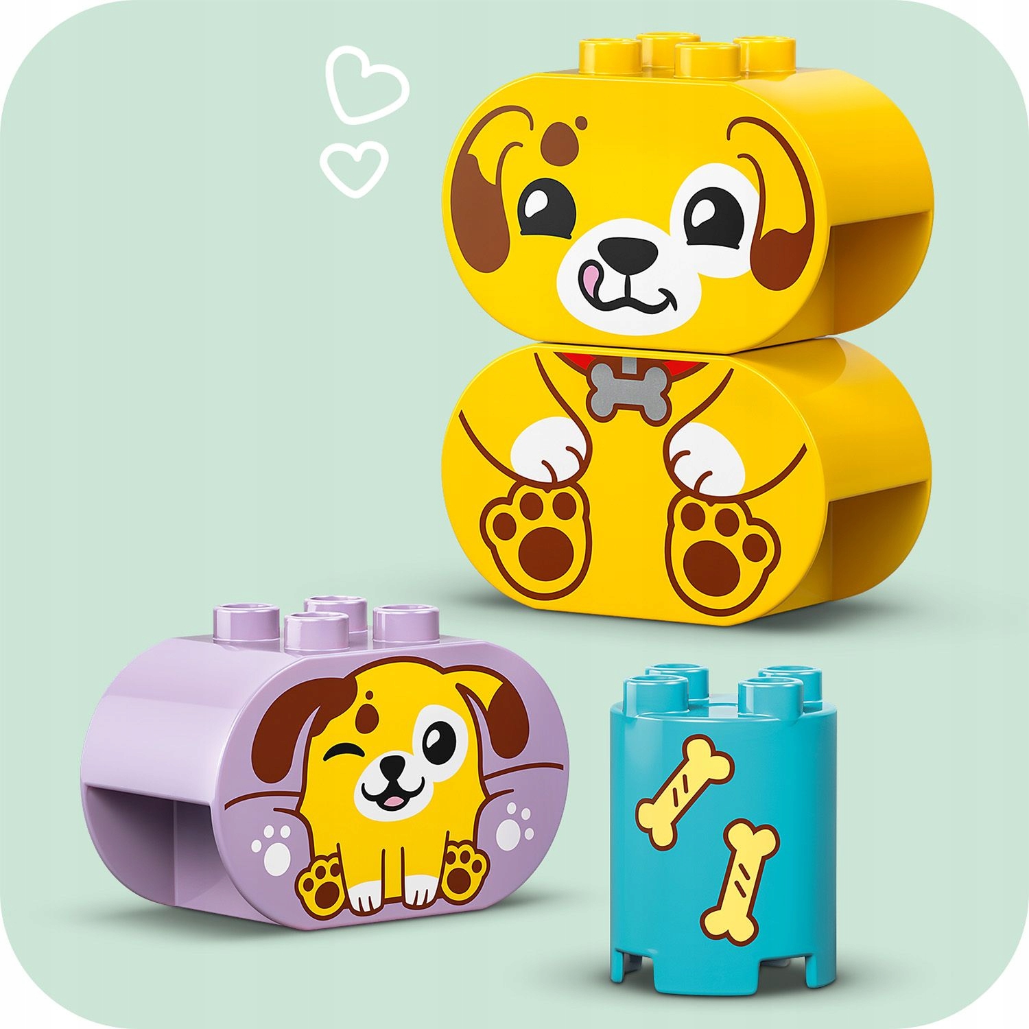 LEGO Duplo 10441 formų rūšiuotojas: šuniukų namai
