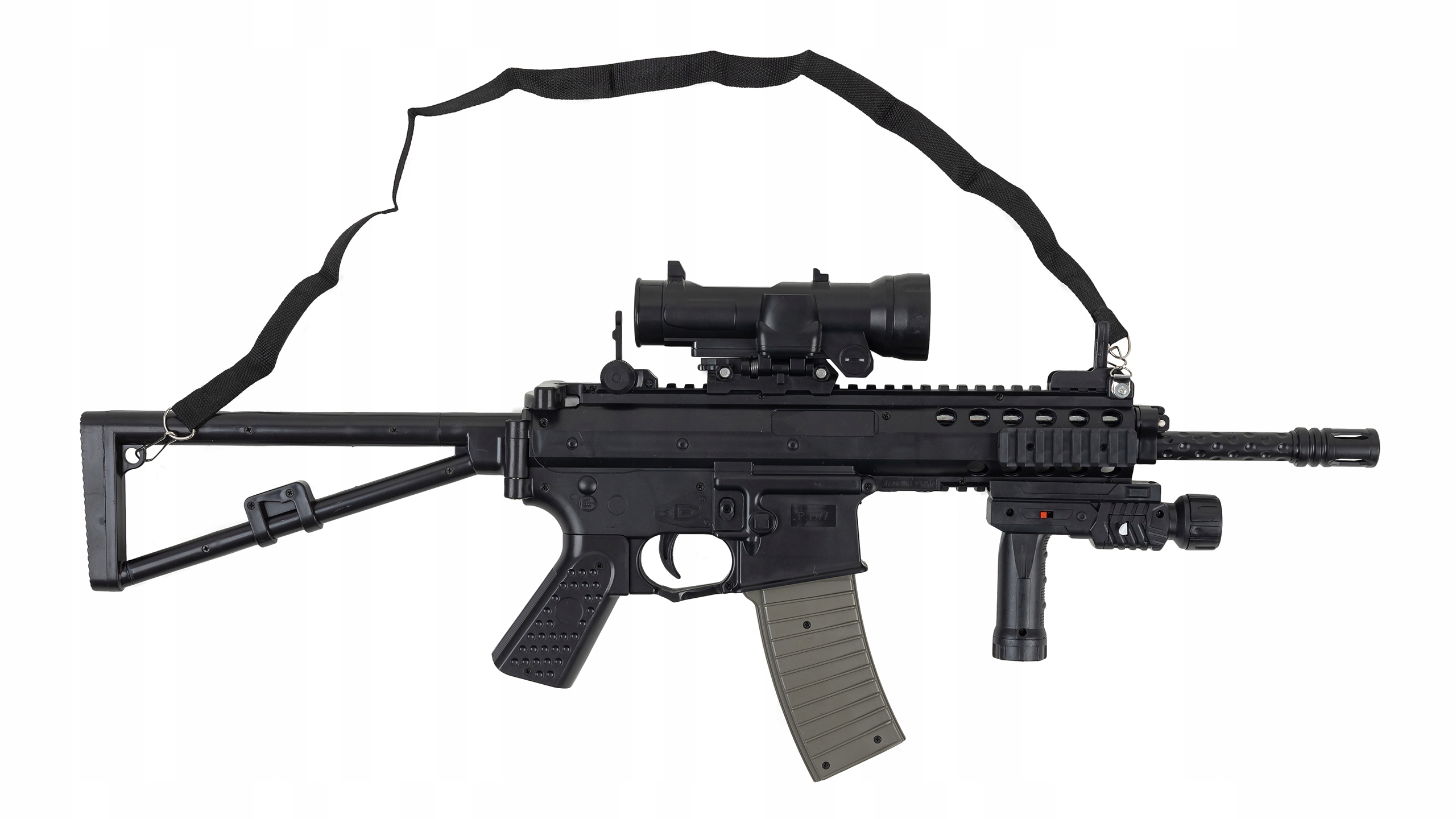 Šautuvas su BI-8002 ASG rutuliais, ginklo imitacija su 6 mm kamuoliukais, kopija