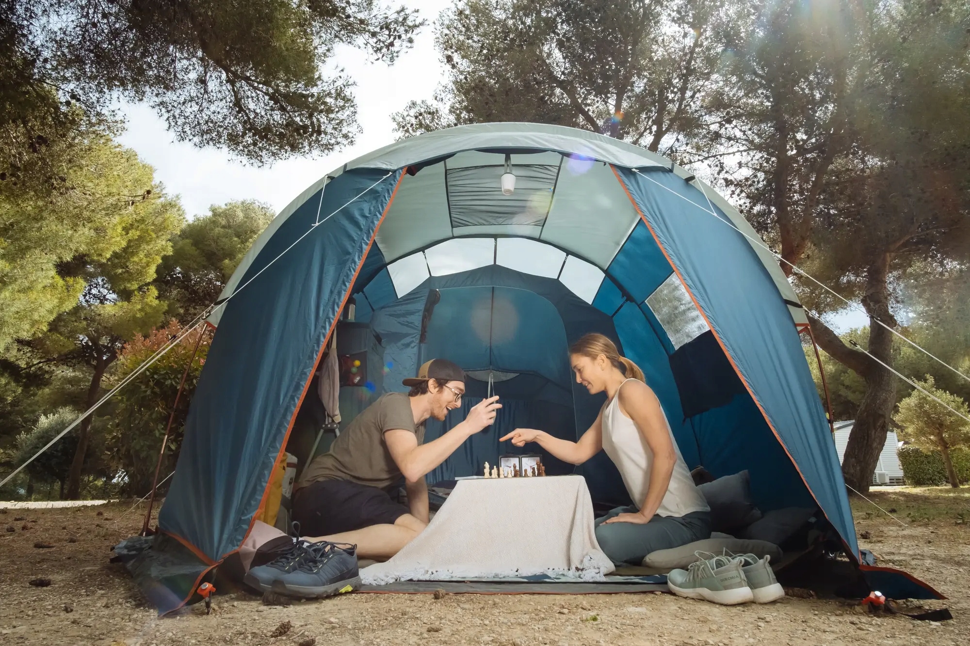 Quechua Arpenaz 4.1 kemavimo palapinė 4 asmenims