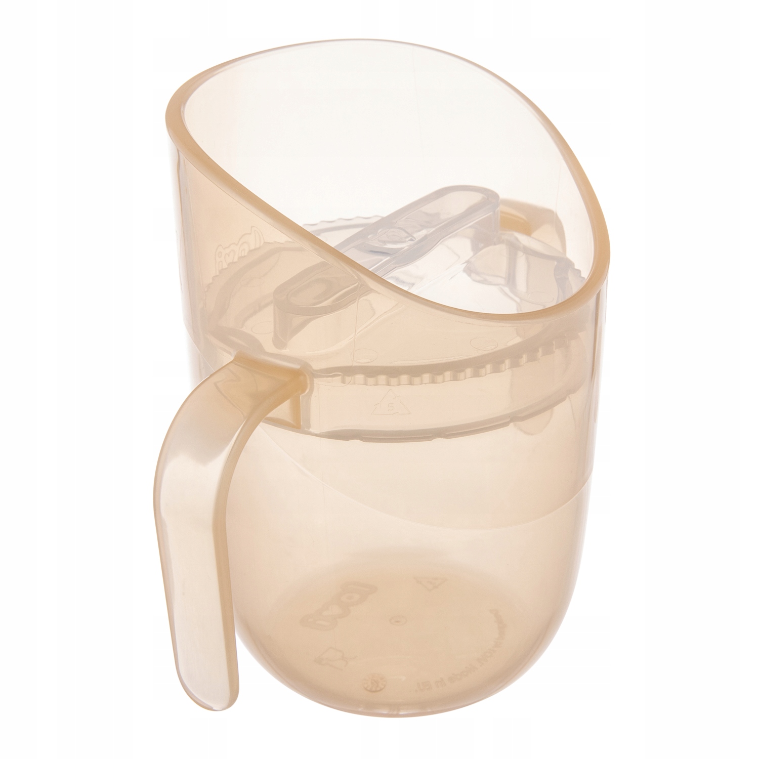 LOVI Genius treniruočių puodelis 150 ml Beige su rankenomis 6m+ 35/368_bei