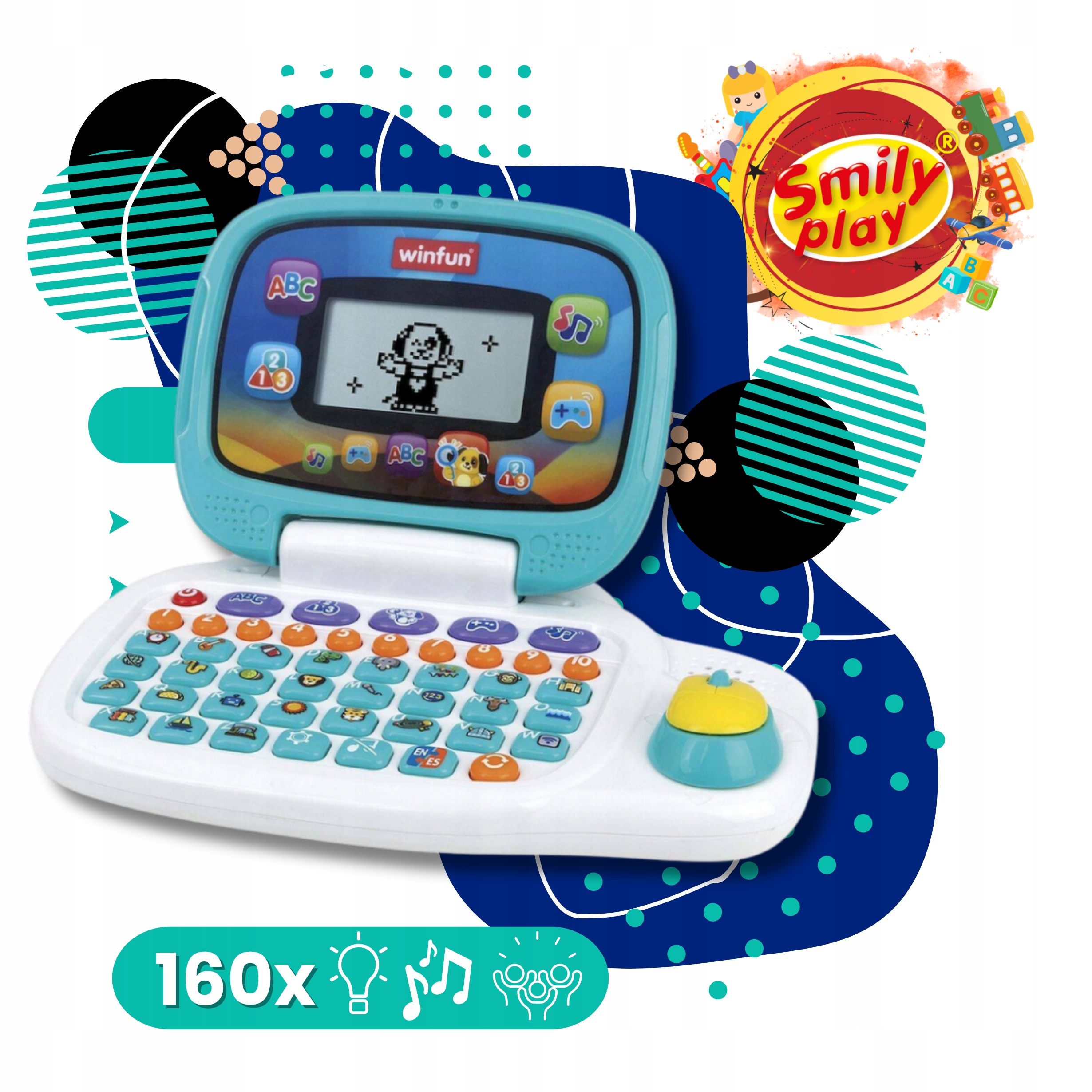 Winfun dvikalbis edukacinislaptopas vaikui