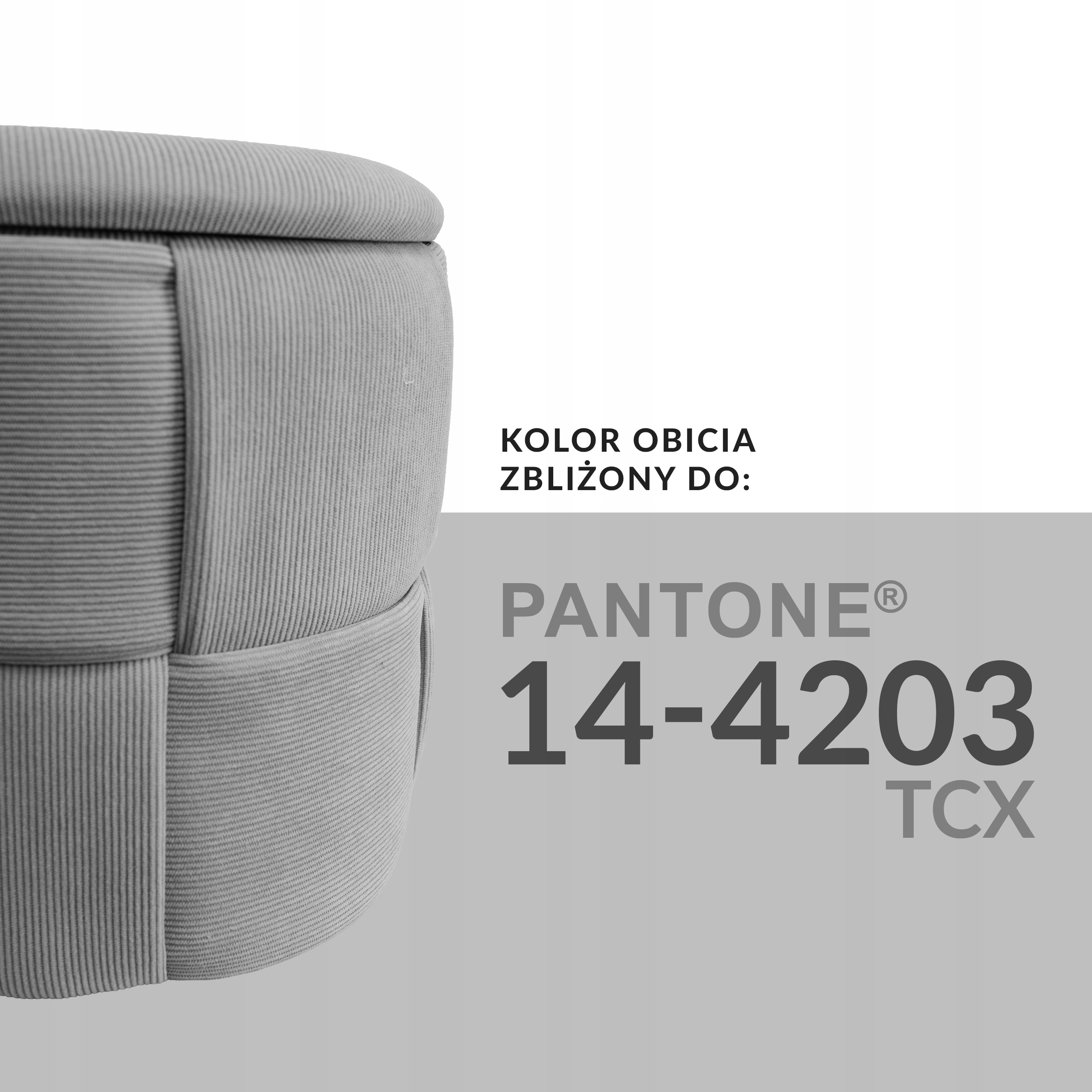 ELEGANTIŠKA APVALA SĖDYNĖ SU LAIKYMO APVALŠTU NAGOJA GREY CORDROACH