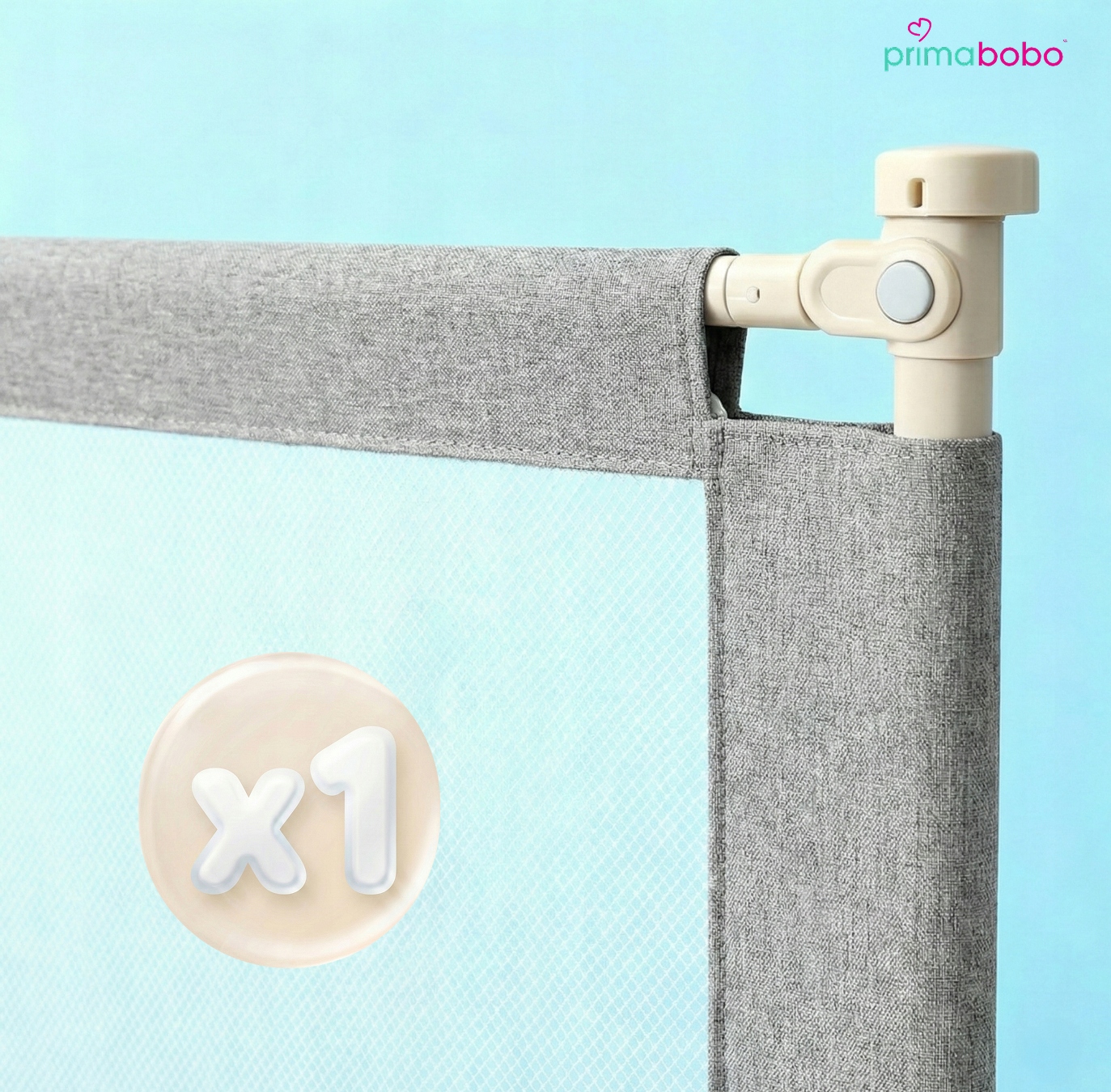 Primabobo Classic barjerina lovatėlei 160cm pilka