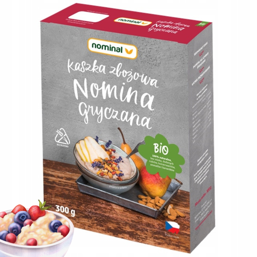BIO GRIKIŲ greitai paruošiamos košės vaikams, BE GLITIMO PREMIUM 300g Nominal!