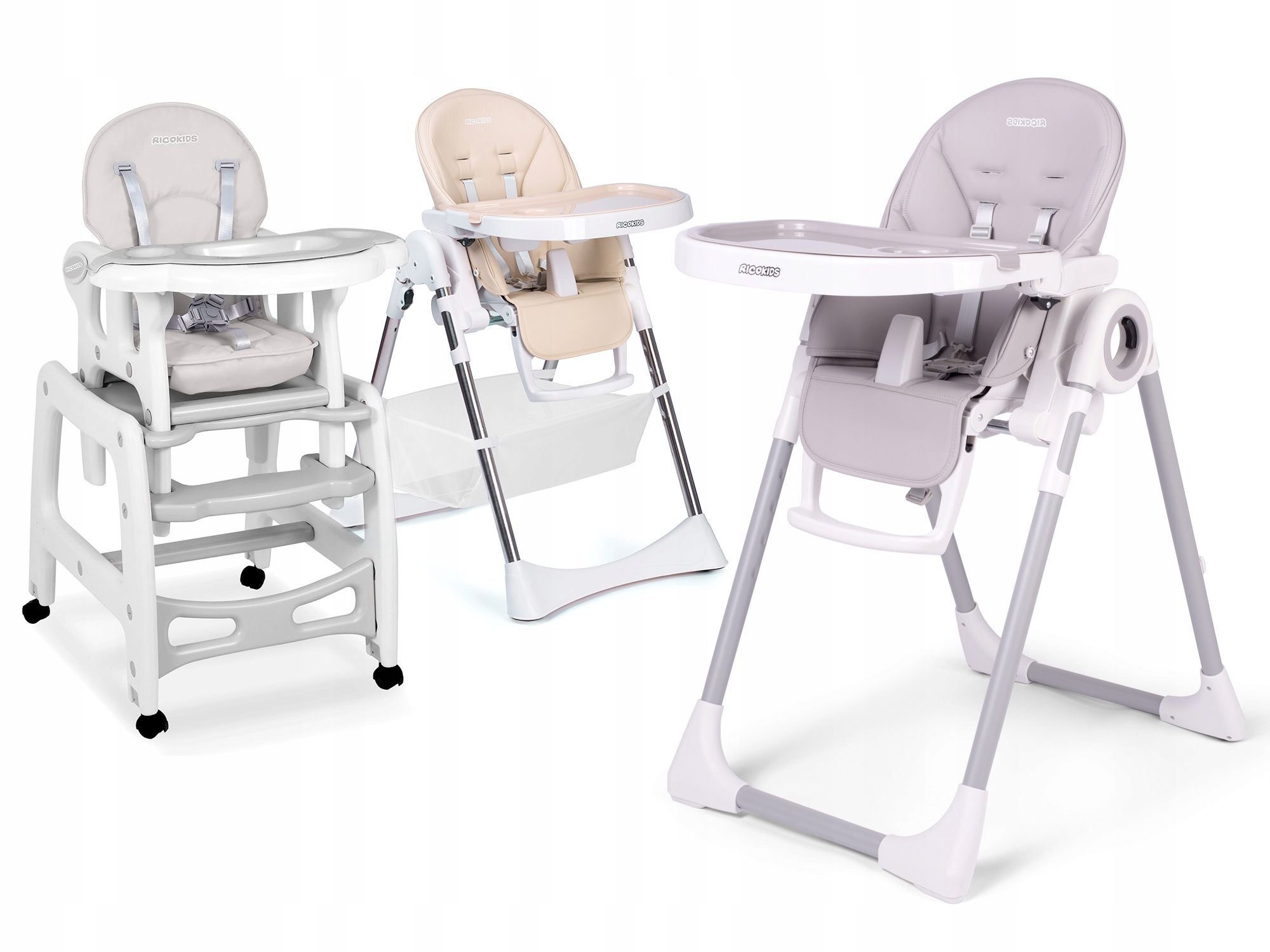 SINCO VAIKŲ MAITINIMO KĖDĖ, sulankstoma, RICOKIDS DĖKLĖ + KREDĖLIS