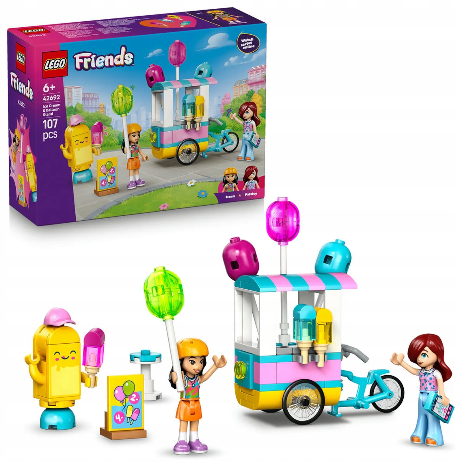 LEGO Friends ledų ir balonų prekystalio kiosk 42692