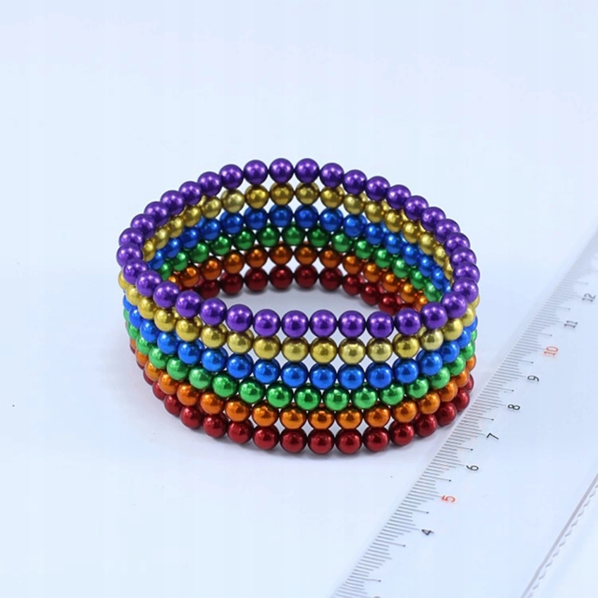 Magnetiniai rutuliai 216vnt 5mm vaivorykštė