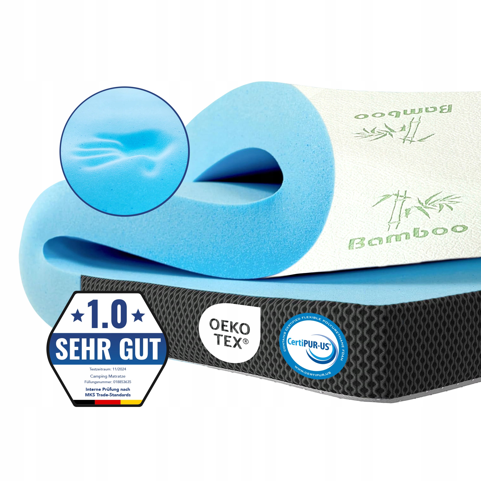 Aukščiausios kokybės porolono čiužinio viršaus putplasčio perdanga H3 100x200