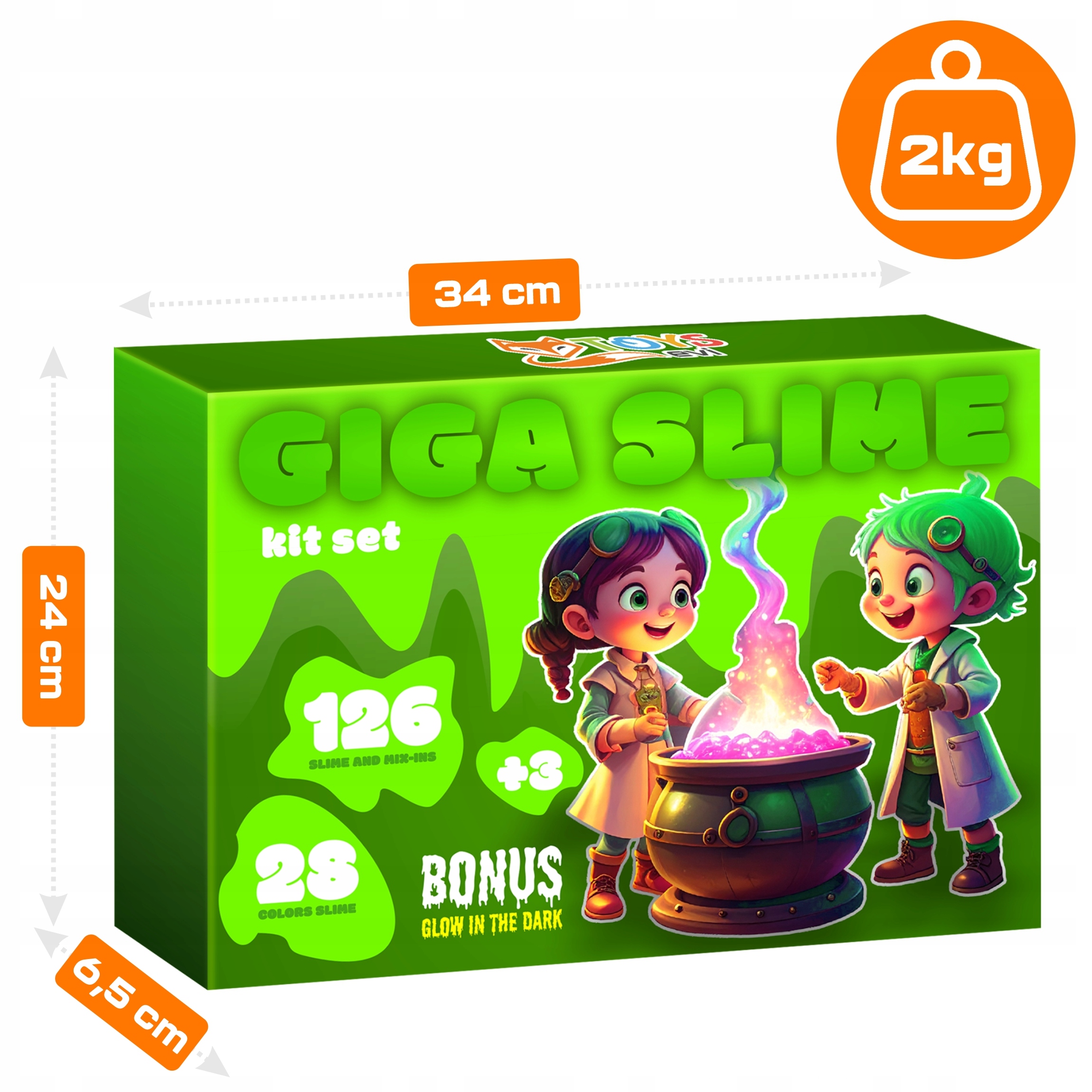 SLIME SLIME KIT DIDELIS XXL PASTE DOVANA, DIY, 126 in1
