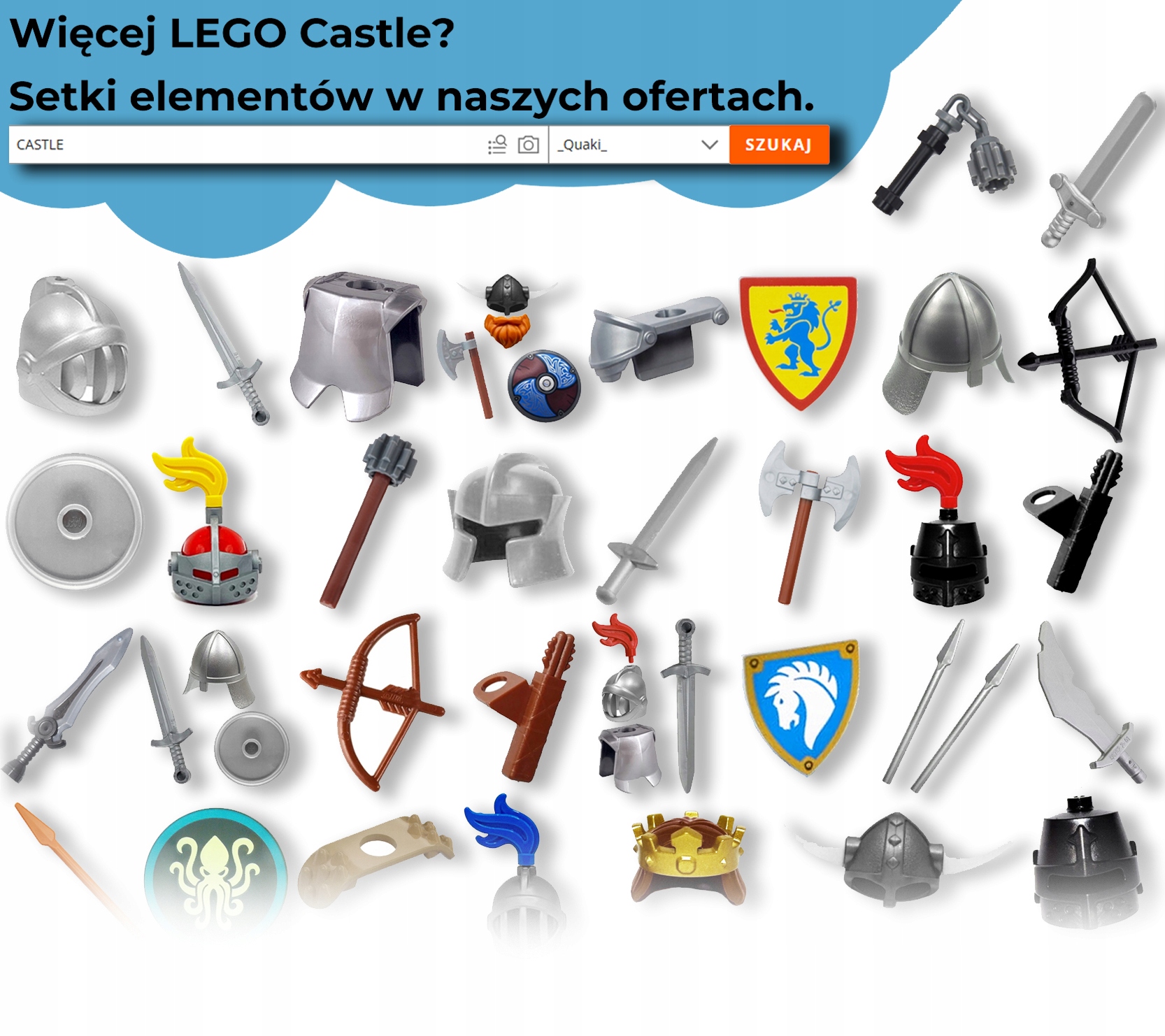 LEGO castle rycerz black falcon 973pb4202c01
