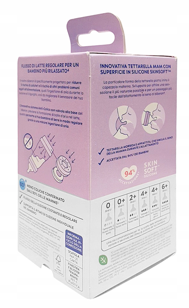 Mam anti colic butelka 160 ml nuo 0+ naujagimius
