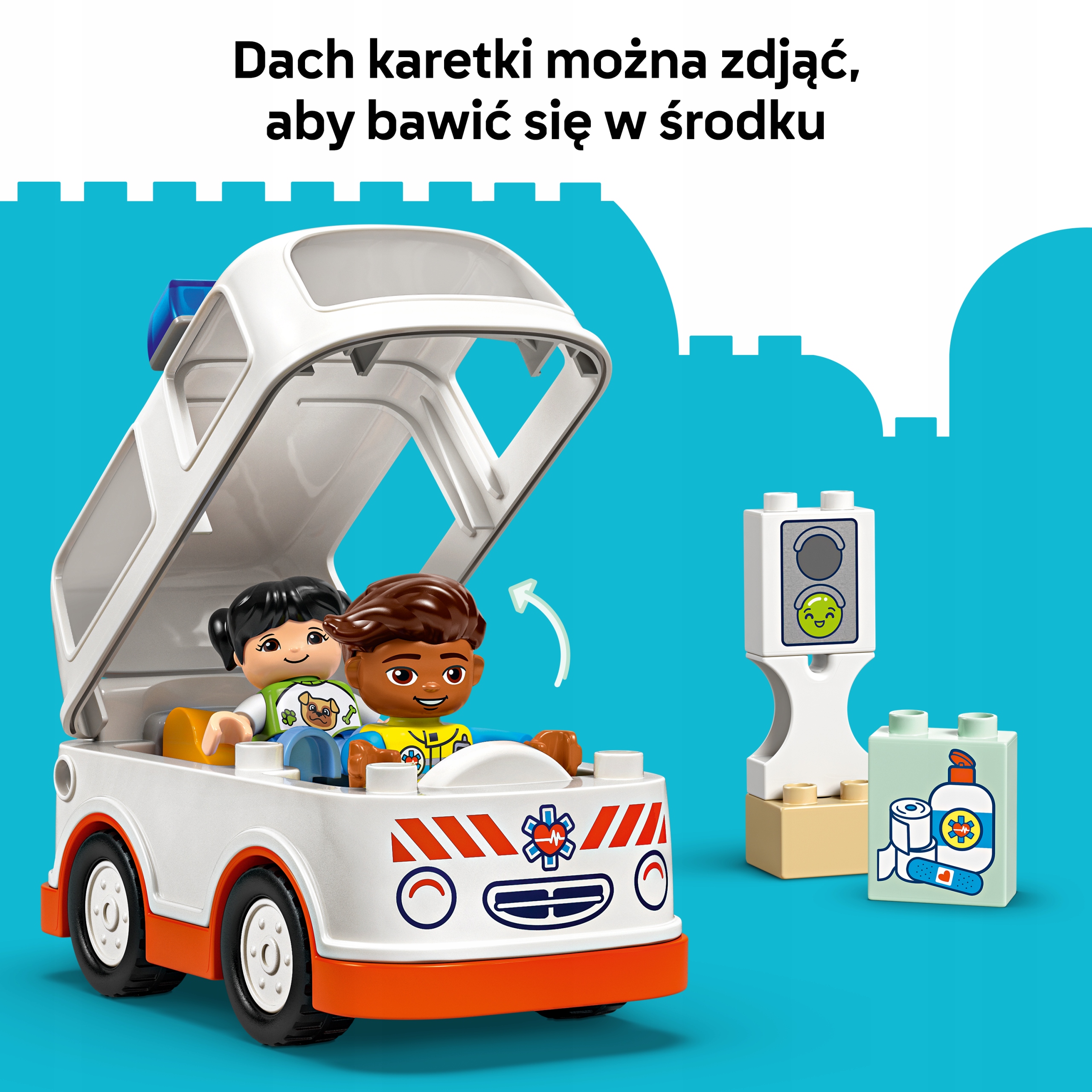 Lego Duplo karetka su vairuotoju 10447