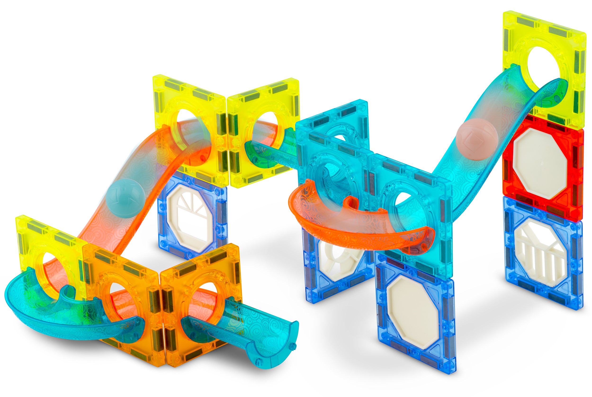 RicoKids magnetiniai edukaciniai 3D blokai, 75 dalys