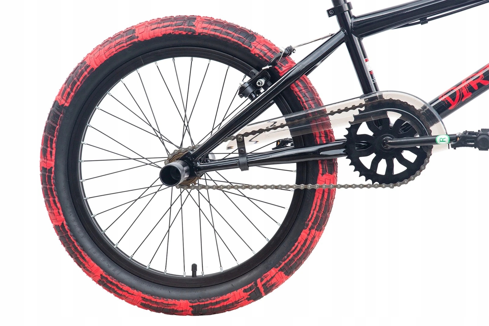 BMX juodi vokiški CHILLIZ DIRTY 20" ratai ROTOR 360 PEGI