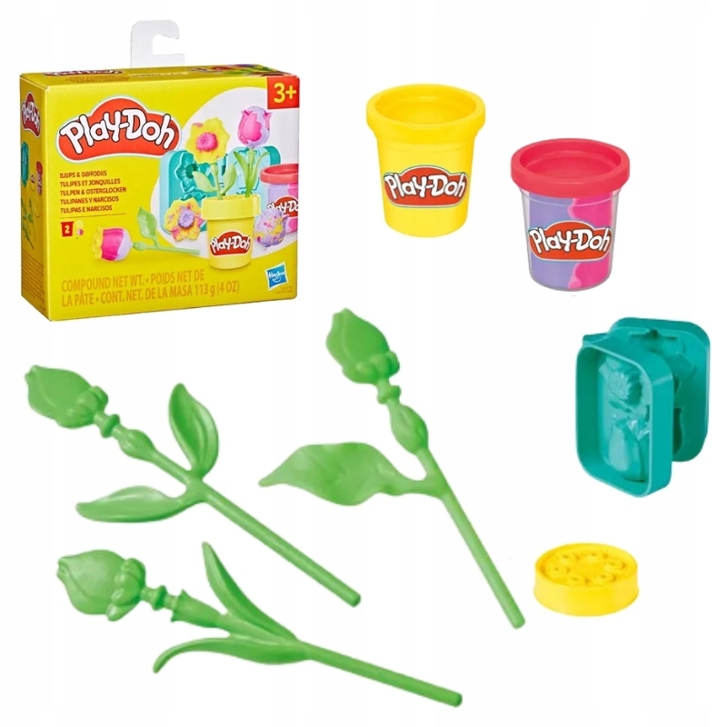 Play-Doh tulpės ir narcisai ciastolina rinkinys