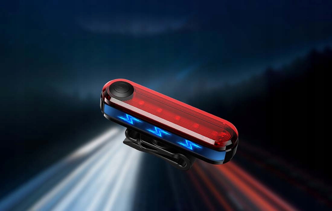 SuperFire LED dviračio žibintas galiniam šviesai, USB įkrovimas