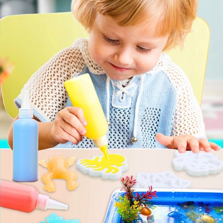 KidsGifts vandeninės figūrėlės daryti želatina