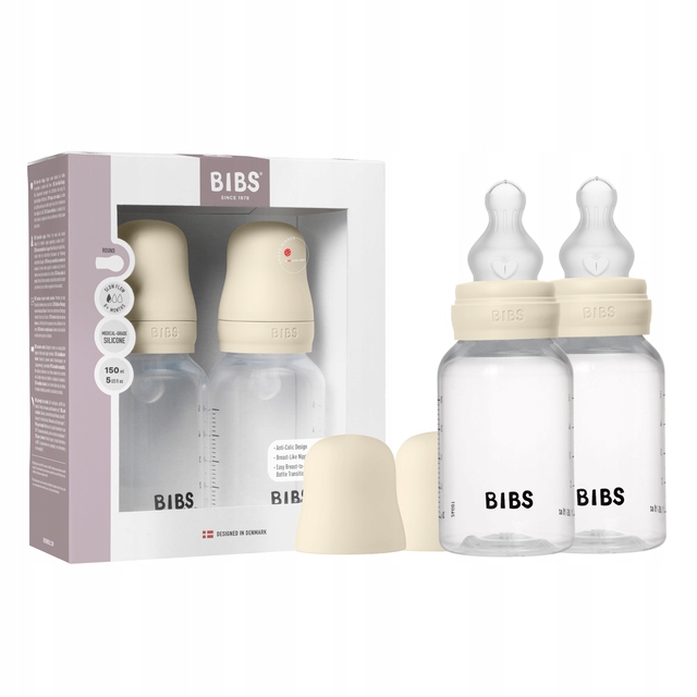 Bibs butelka su silikoniniu žinduku, 150 ml, 2 vnt.