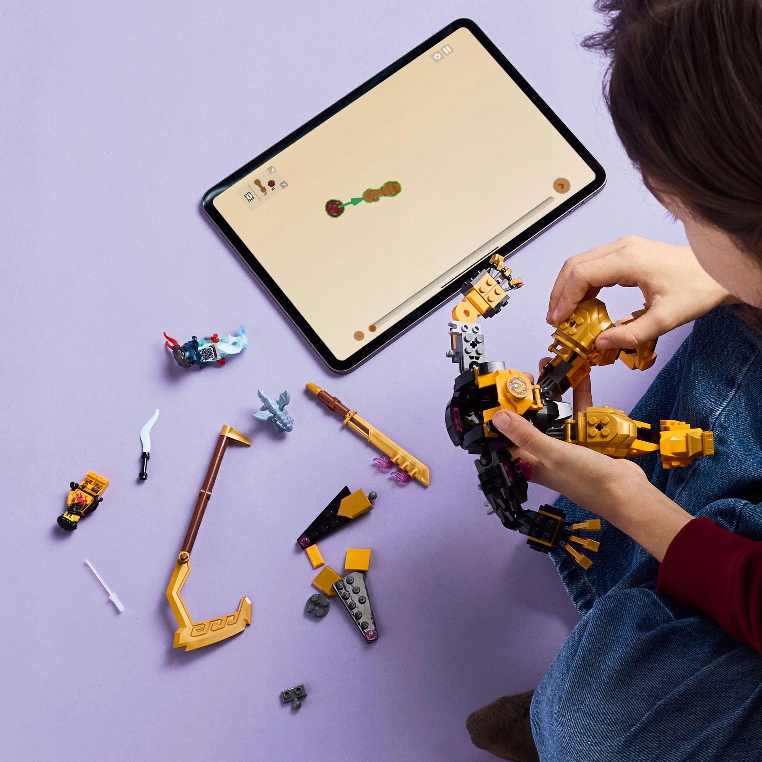 LEGO Ninjago 71839 Arina Spinjitzu kovos mecha