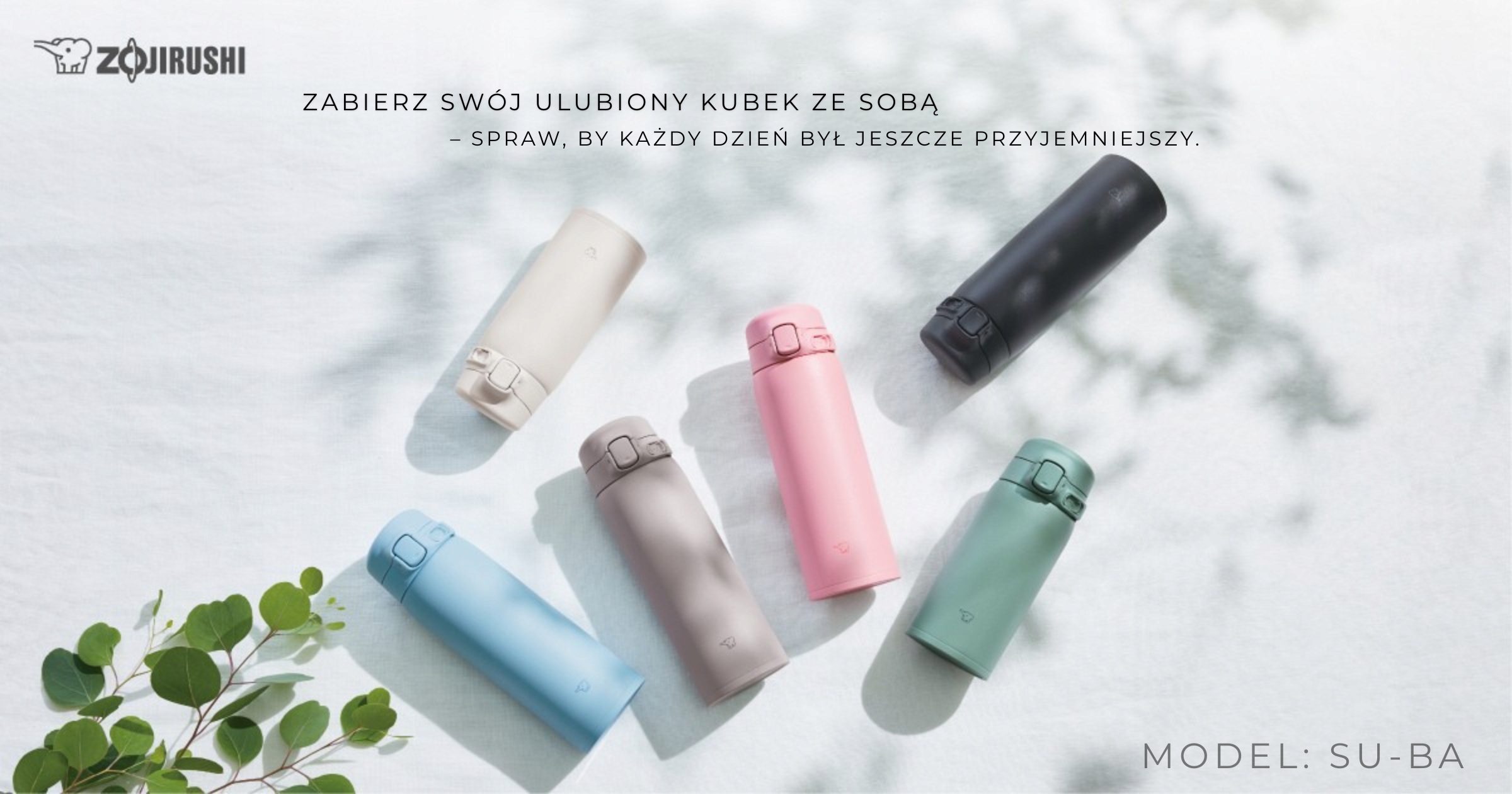Terminis puodelis 480 ml Zojirushi SU-BA48-AM Termosas indaplovei, mėlynas