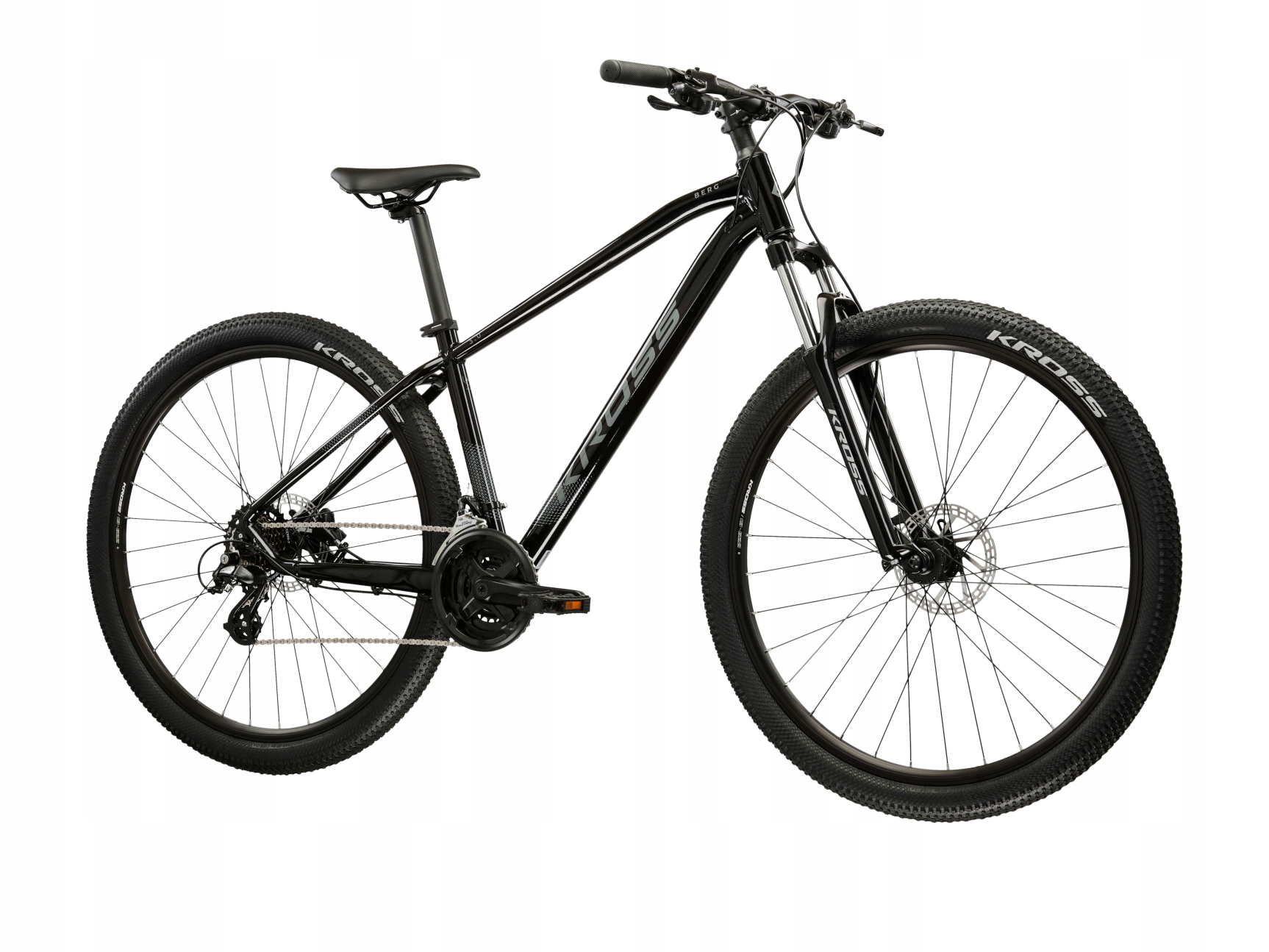 KROSS BERG 3.0 MTB kalnų dviratis, M dydis, juodas
