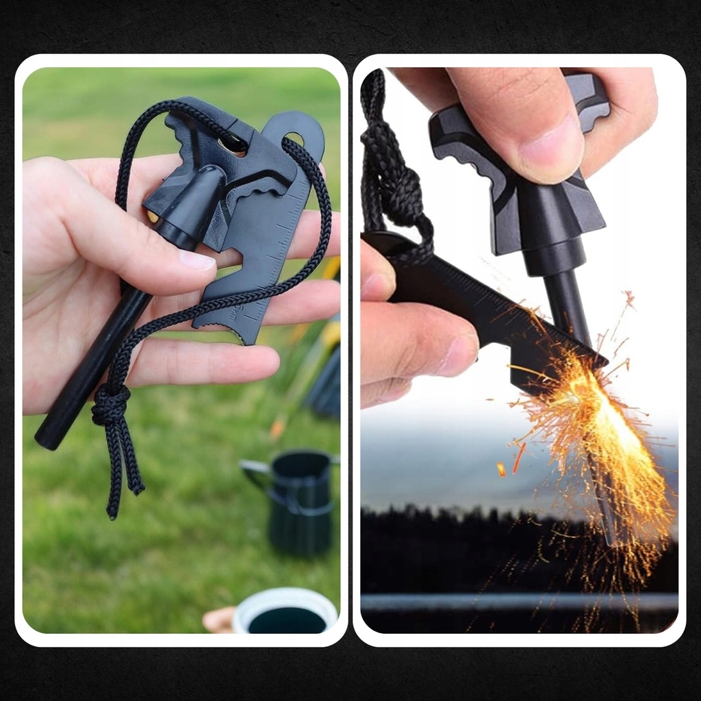 MAGNESIUM FIRST MILITARY FIRE STARTER MAGNETINĖS STOVYKLĖS IŠGYVENIMAS
