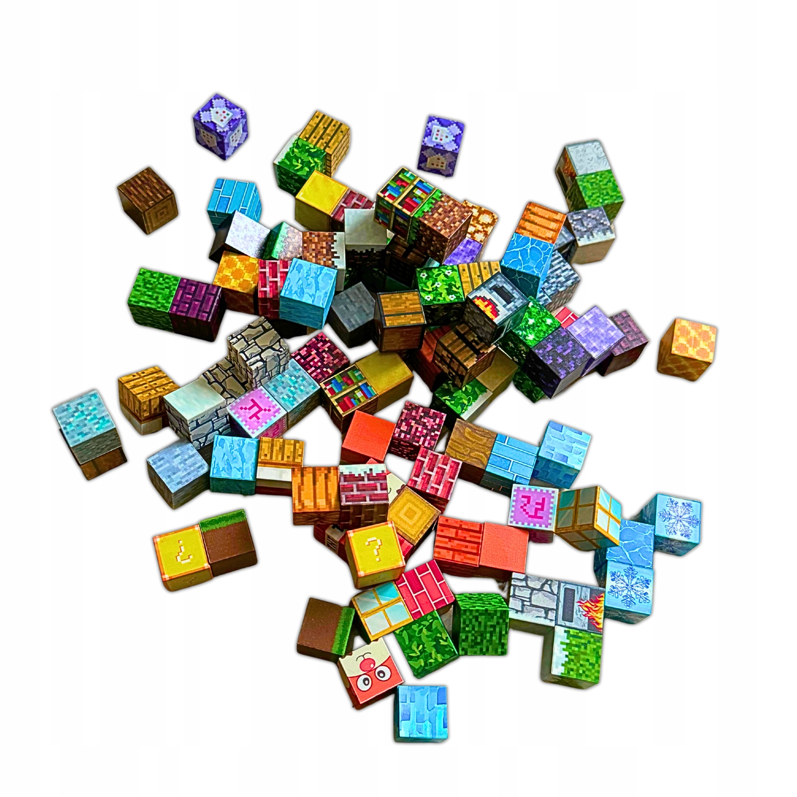 MAGNETINIAI BLOKAI MIX MINECRAFT 200 ELEMENTS RINKINYS KUBŲ BLOKAI