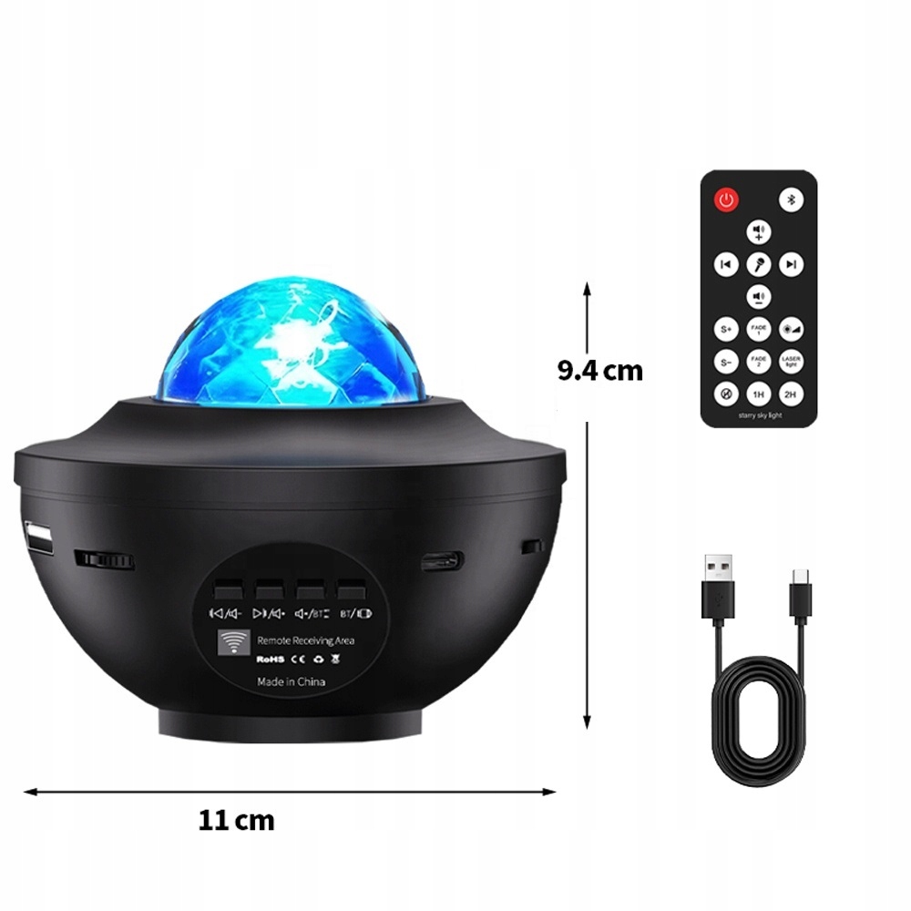 NAKTINIS LEMPAS ŽVAIGŽDŽIŲ PROJEKTORIUS LED STAR PROJEKTORIUS