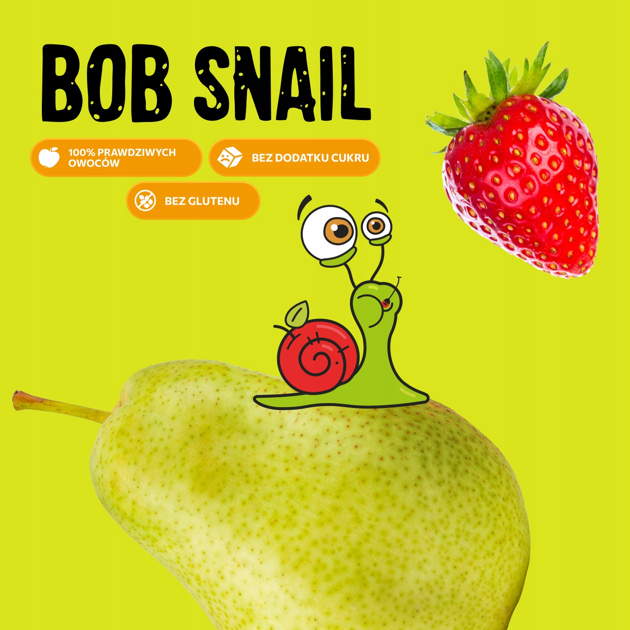 BOB SNAIL vaisių batonėlis APPLE CHERRY anakardžiai be pridėtinio cukraus 15x35 g