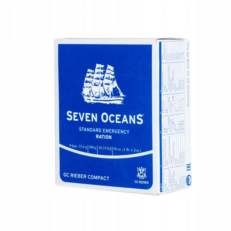Seven Oceans nedirti maistiniai racijai 500 g, 2500 kcal