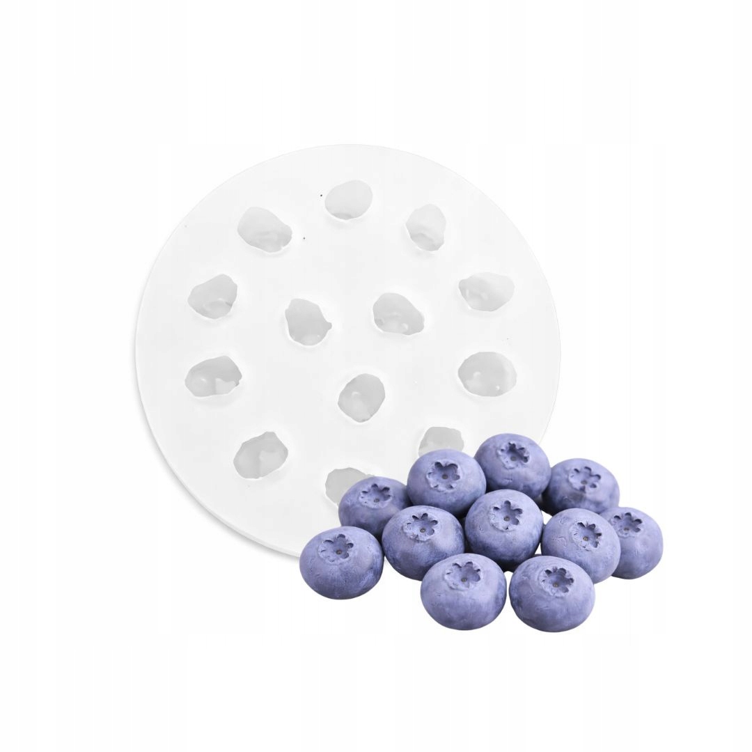 Silikoninė formelė BLUEBERRY vaisių formos žvakių dekoracija 11 vnt GH-FS345