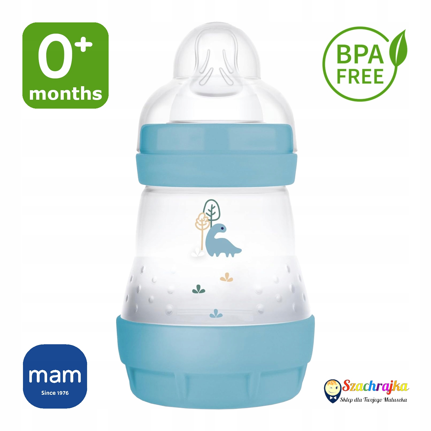 Mam anti colic butelka 160 ml nuo 0+ su laisvu srautu