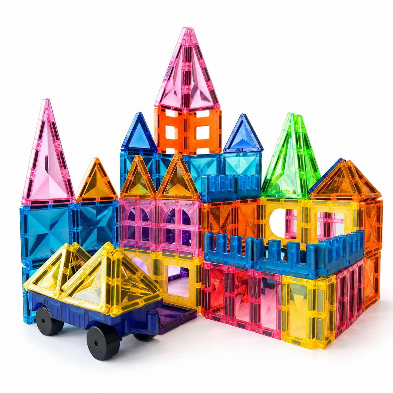 EDUCATIONAL statybiniai blokeliai 98 vnt MAGNETIC Diamond Large