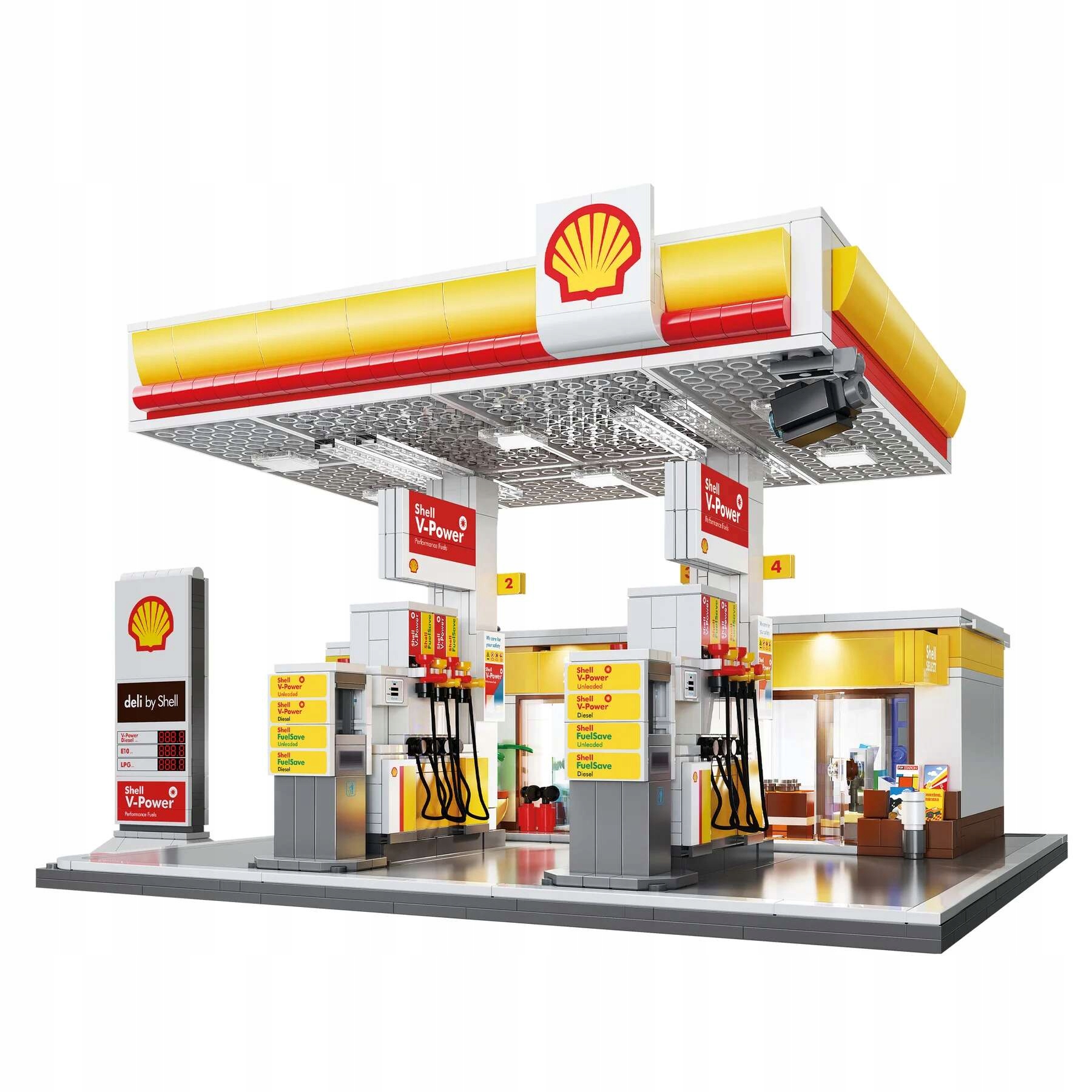 Cada konstruktoriai stotis degalinė Shell 1309 el. su LED