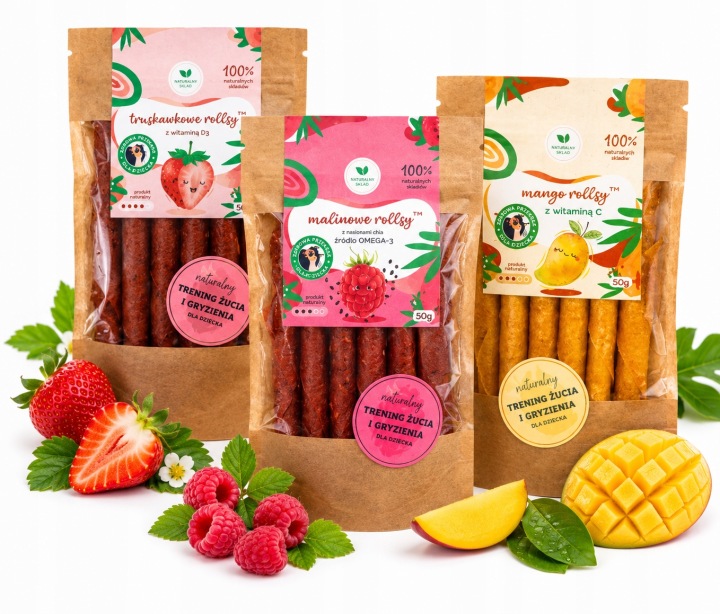 Naturalnie Zdrowi vaisių ritinėliai 3x50g