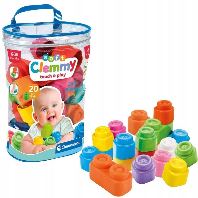 Clementoni Soft Clemmy minkšti klockai