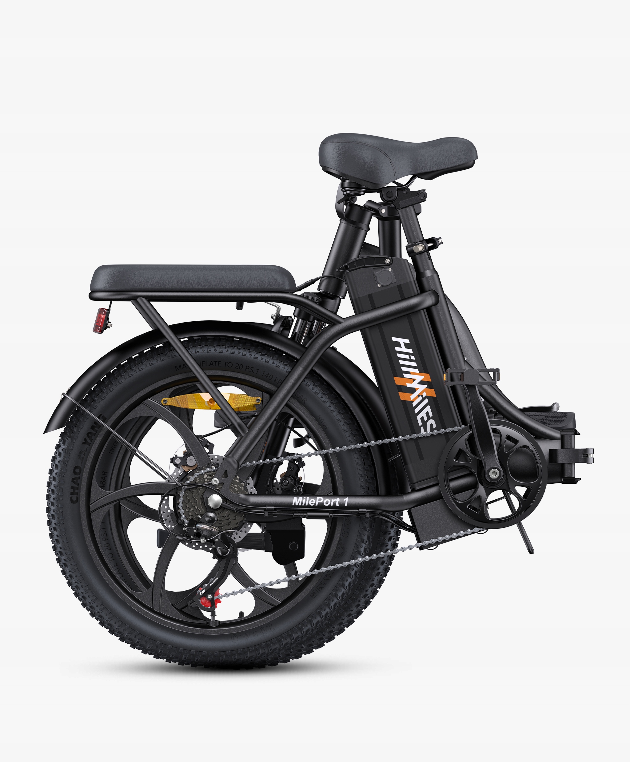 HillMiles MilePort1 elektrinis dviratis 20" 36V 13Ah 250W 25km/h 100KM elektroninis dviratis