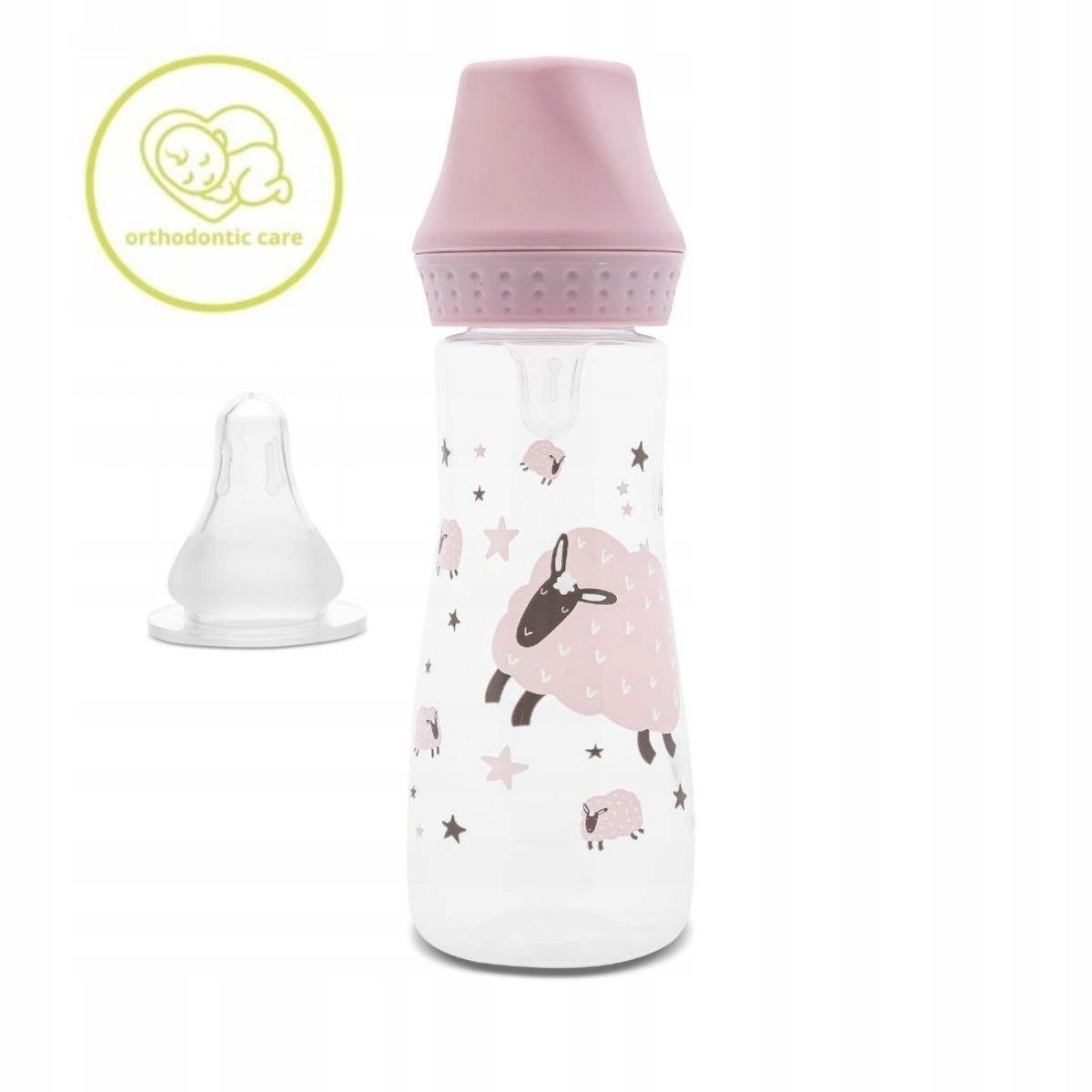 Lorelli antikolikinė butelka 250 ml rožinė